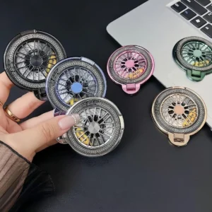 Mobile Grip Wheel - Turbo Spin Alloy Grip with Stand