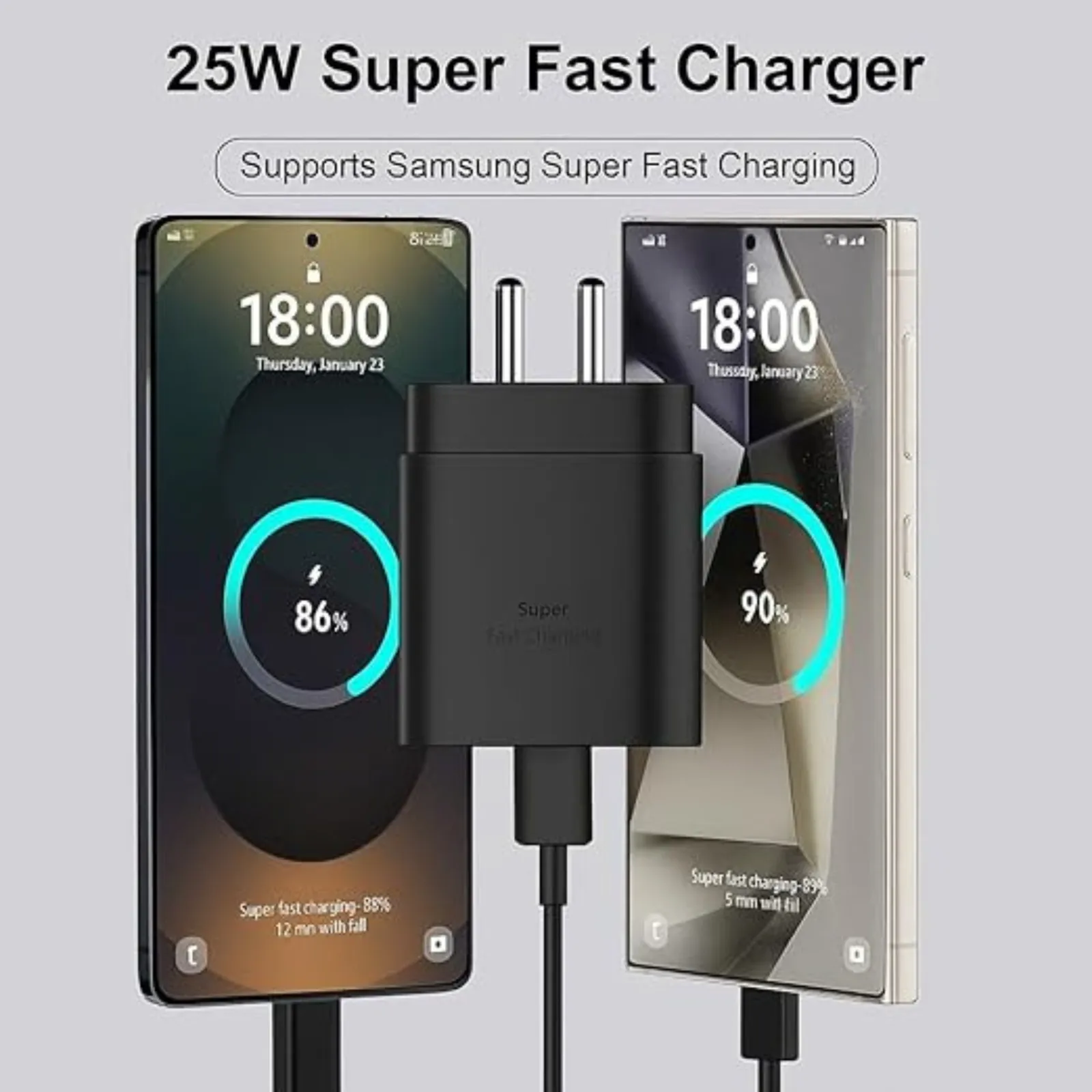 Charger - GalaxyVolt Fast 25W Adaptor (Compatible with Samsung Phones) - Image 3