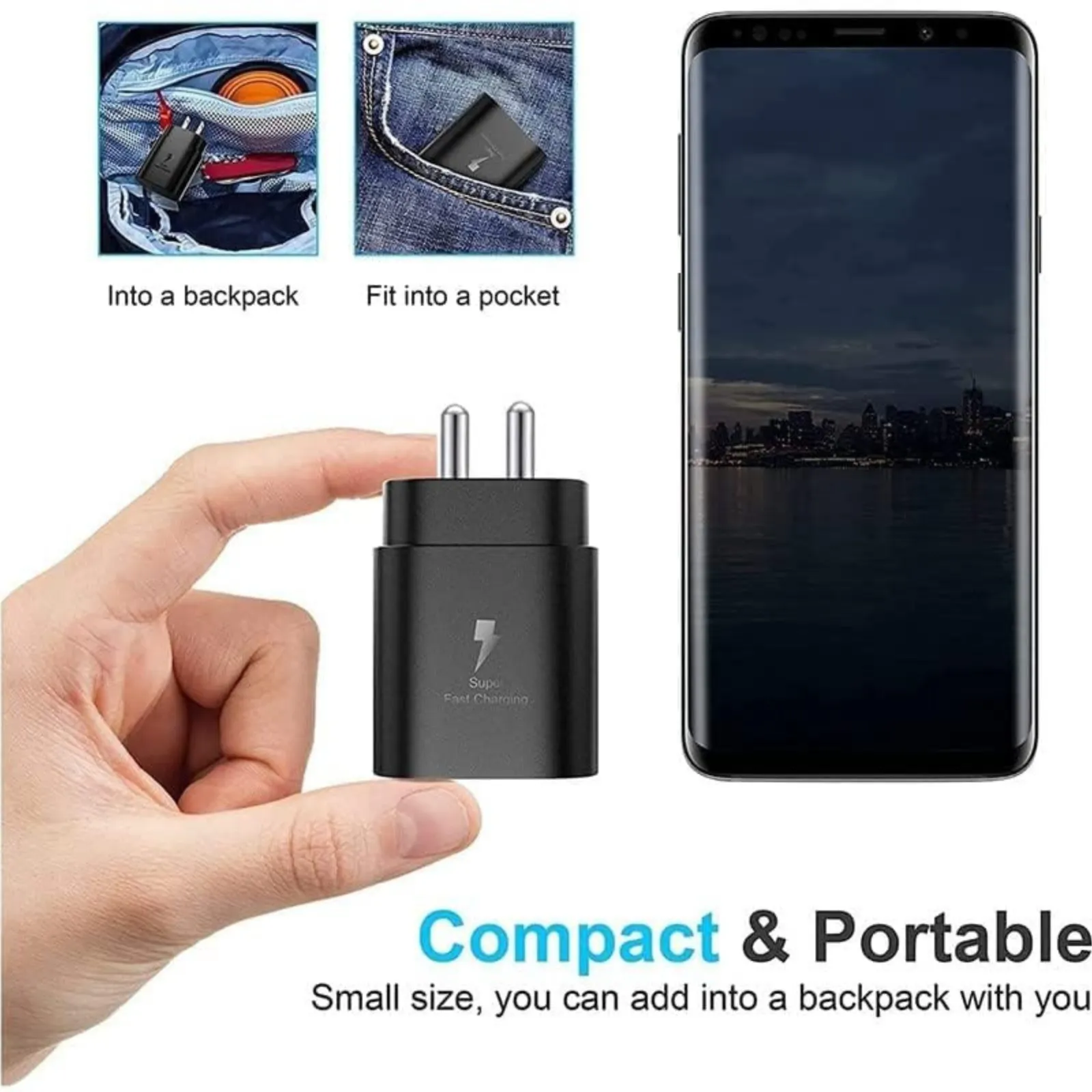 Charger - GalaxyVolt Fast 25W Adaptor (Compatible with Samsung Phones) - Image 2