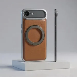 IPhone 17 AIR - Vintage Leather Mag Safe Cover - 360 Spin Stand