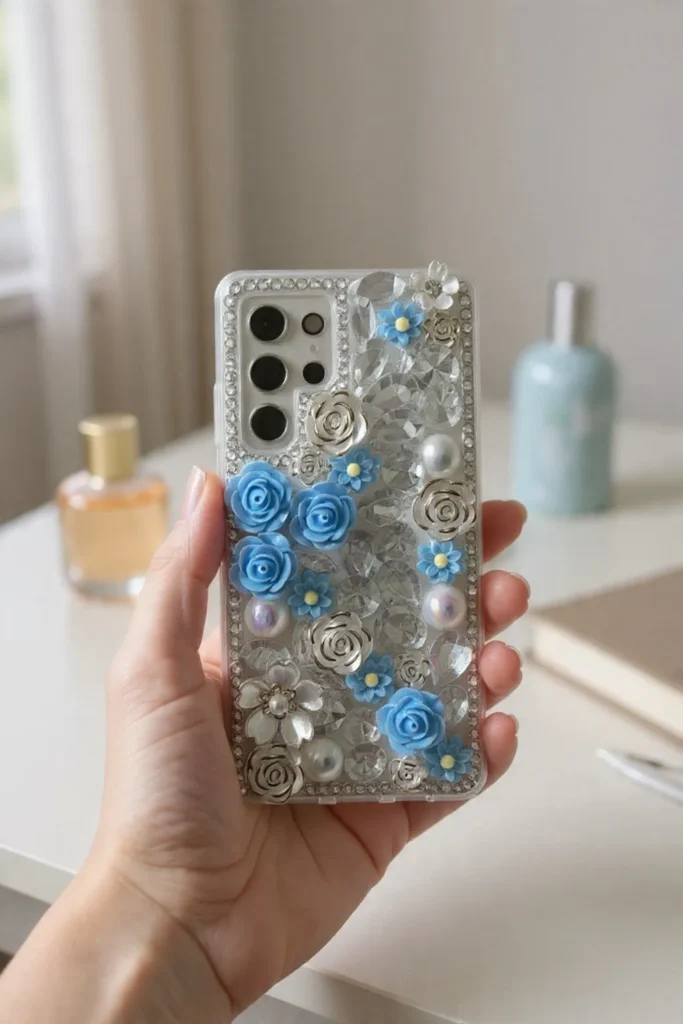 Samsung S24 Ultra - Lavender Crystal Bloom Cover