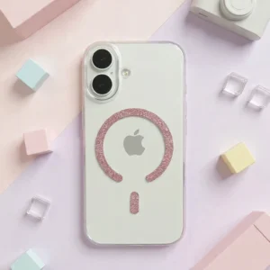 IPhone 16 - Crystal Glitz MagShell (Anti Yellow)