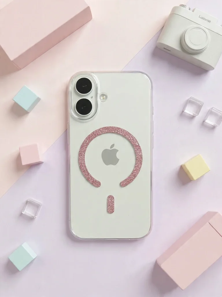 IPhone 16 - Crystal Glitz MagShell (Anti Yellow)