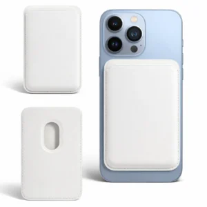 MagElite Leather Smart Wallet for iPhone - White