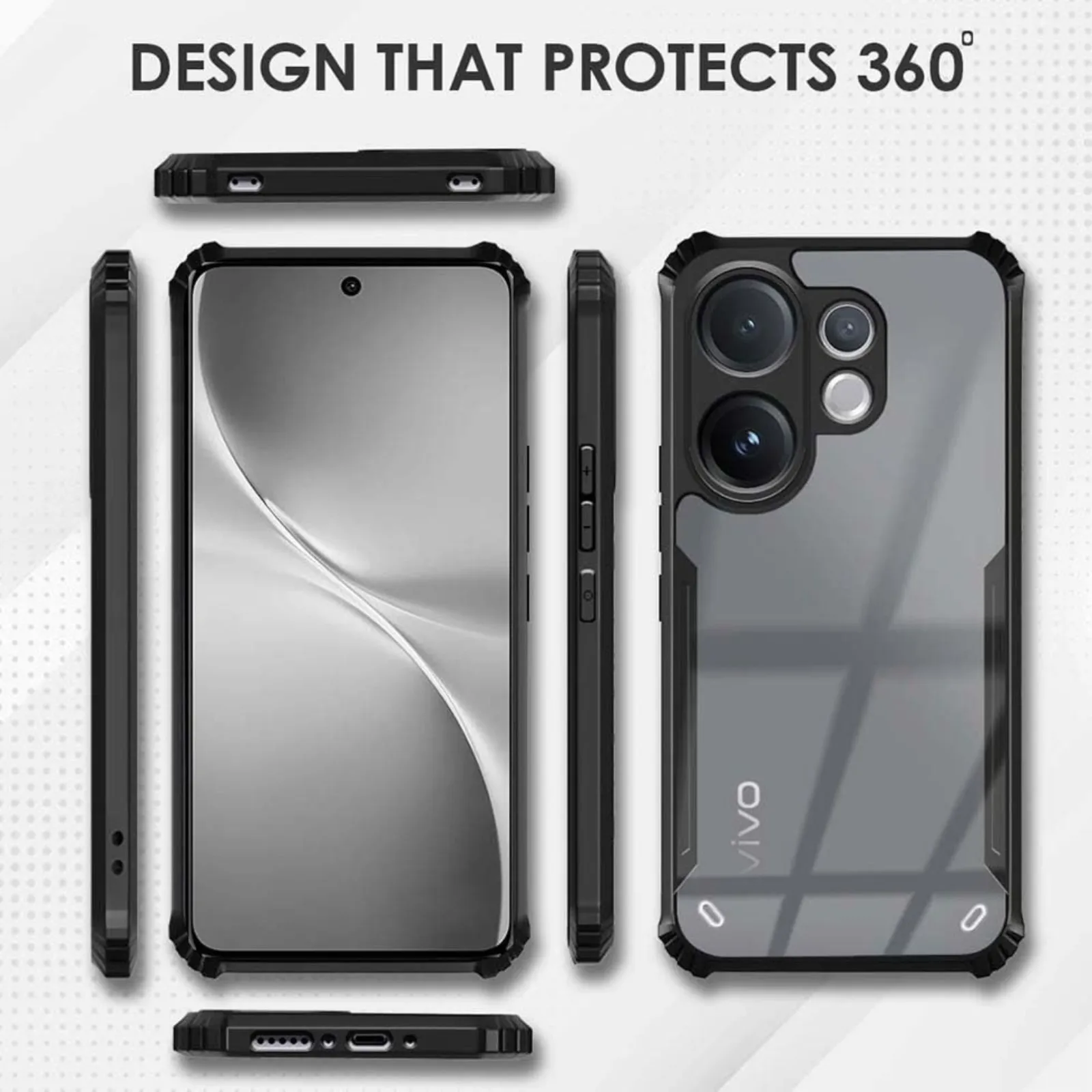 Vivo V60 - AeroForge Transparent Armor Case - Image 2