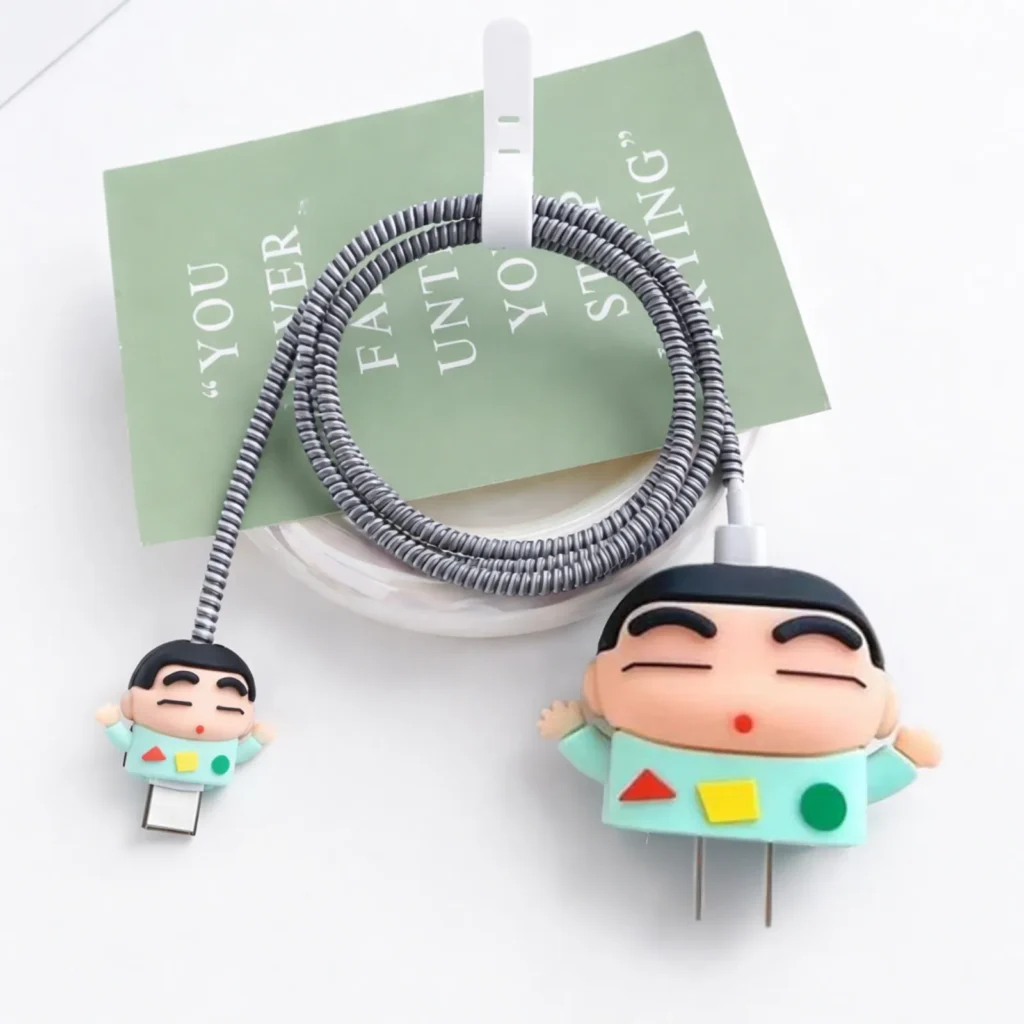 3D Shinchan Charger Protector Cover for iPhone 18/20W