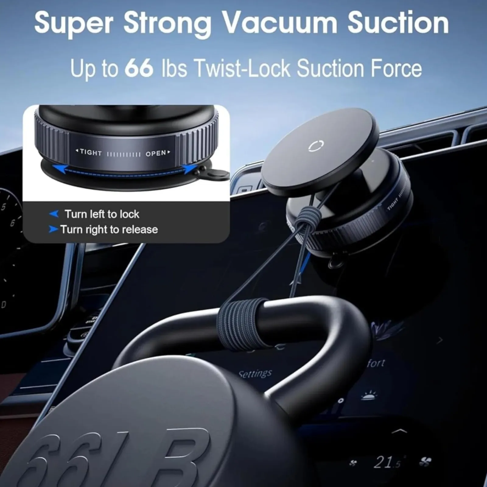 Phone Holder Universal Orbit-Lock Magnetic Car Mount - Image 4