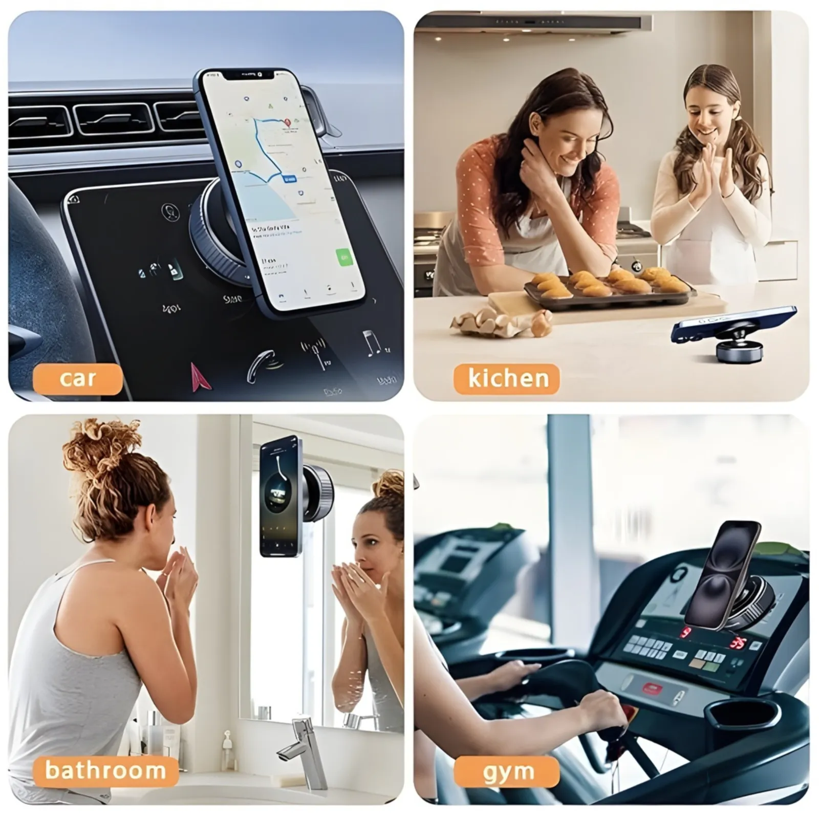 Phone Holder Universal Orbit-Lock Magnetic Car Mount - Image 5