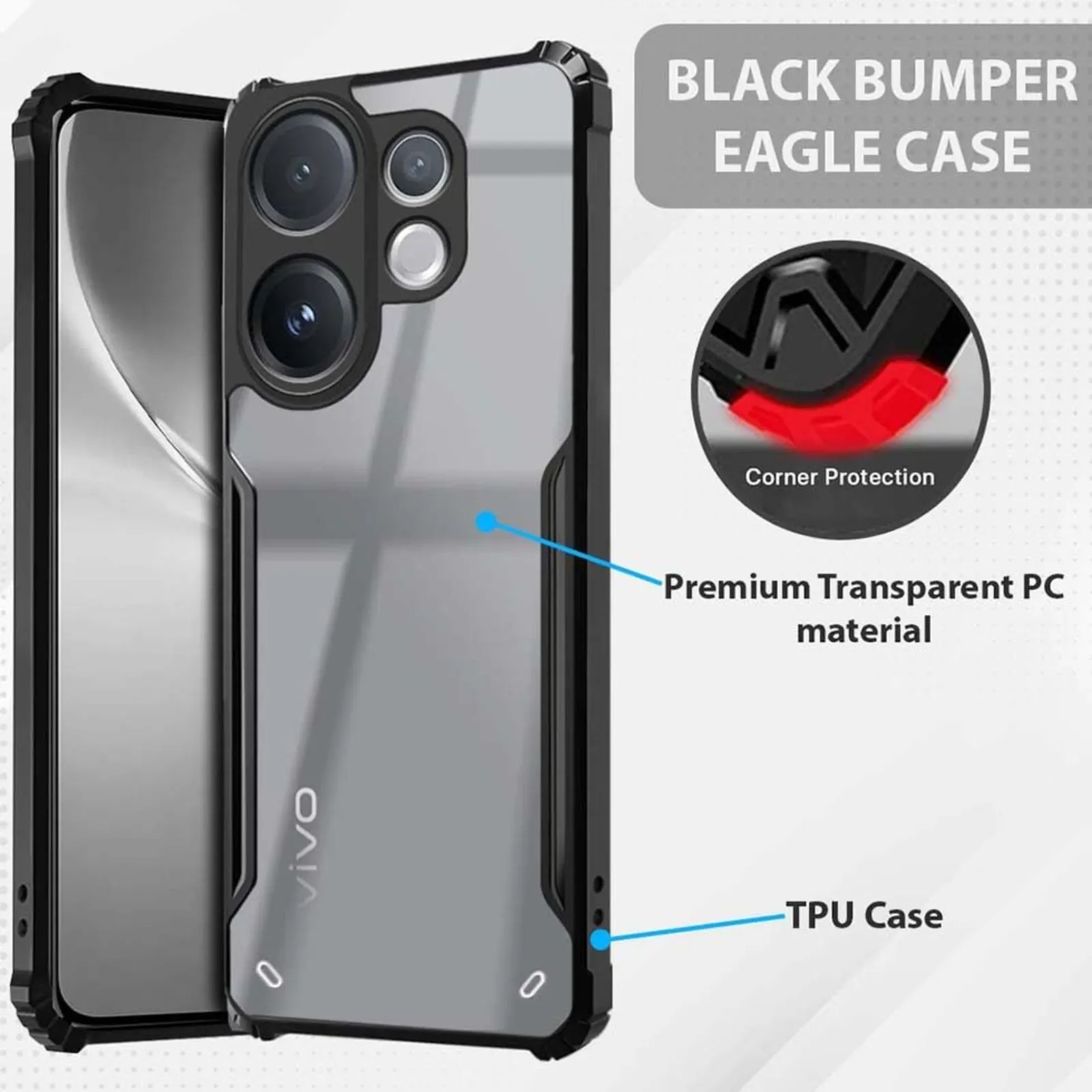 Vivo V60 - AeroForge Transparent Armor Case - Image 5