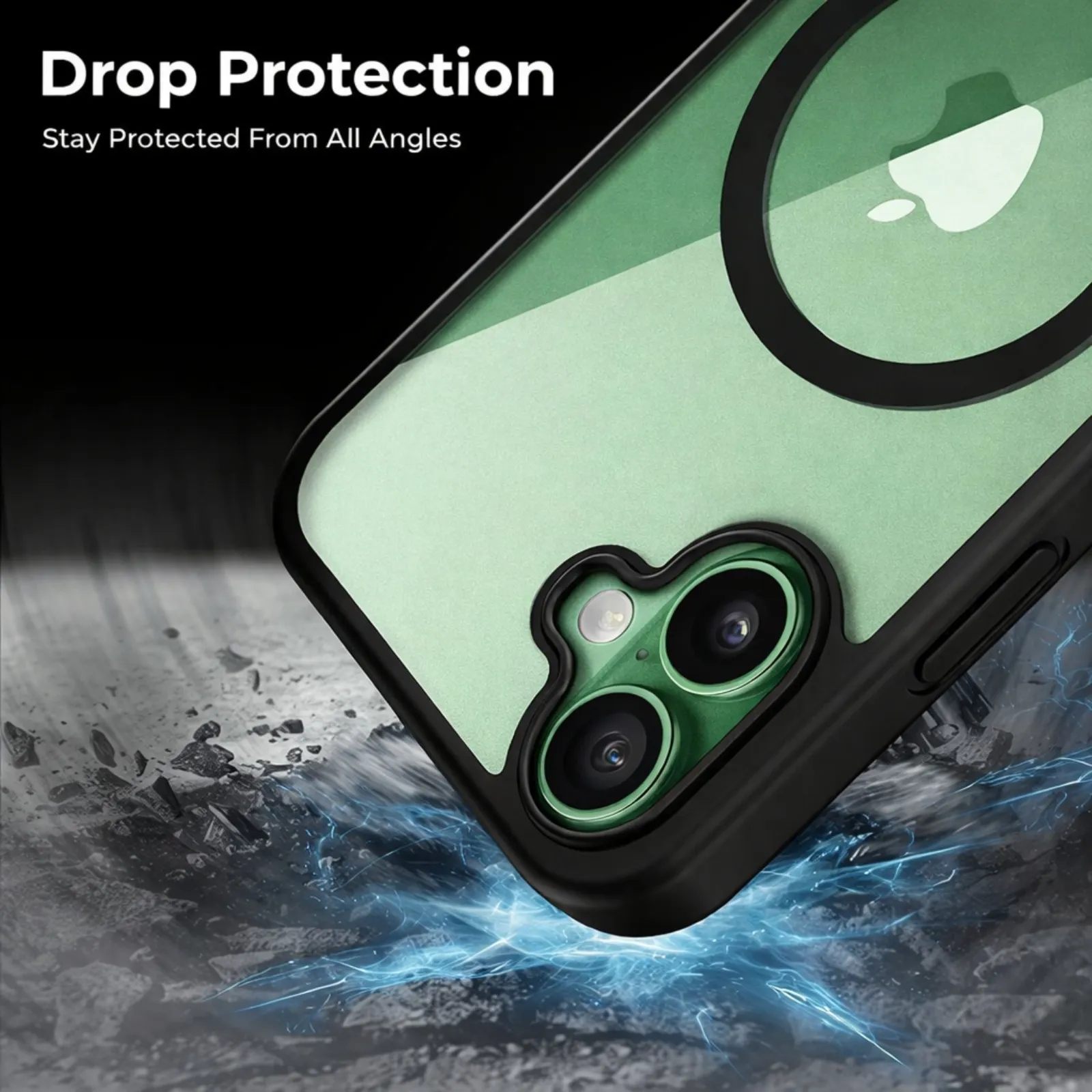 IPhone 16 - Phantom Transparent MagSafe Bumper – Black Edition Case - Image 6