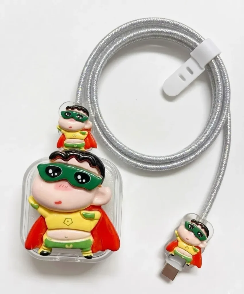 Super-Hero Shinchan Charger Protector for iPhone 18/20W