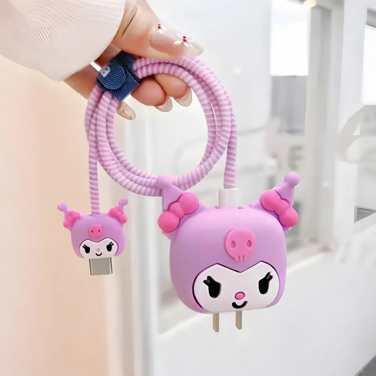 Purple Bunny Charger Protector for iPhone 18/20W - Image 2
